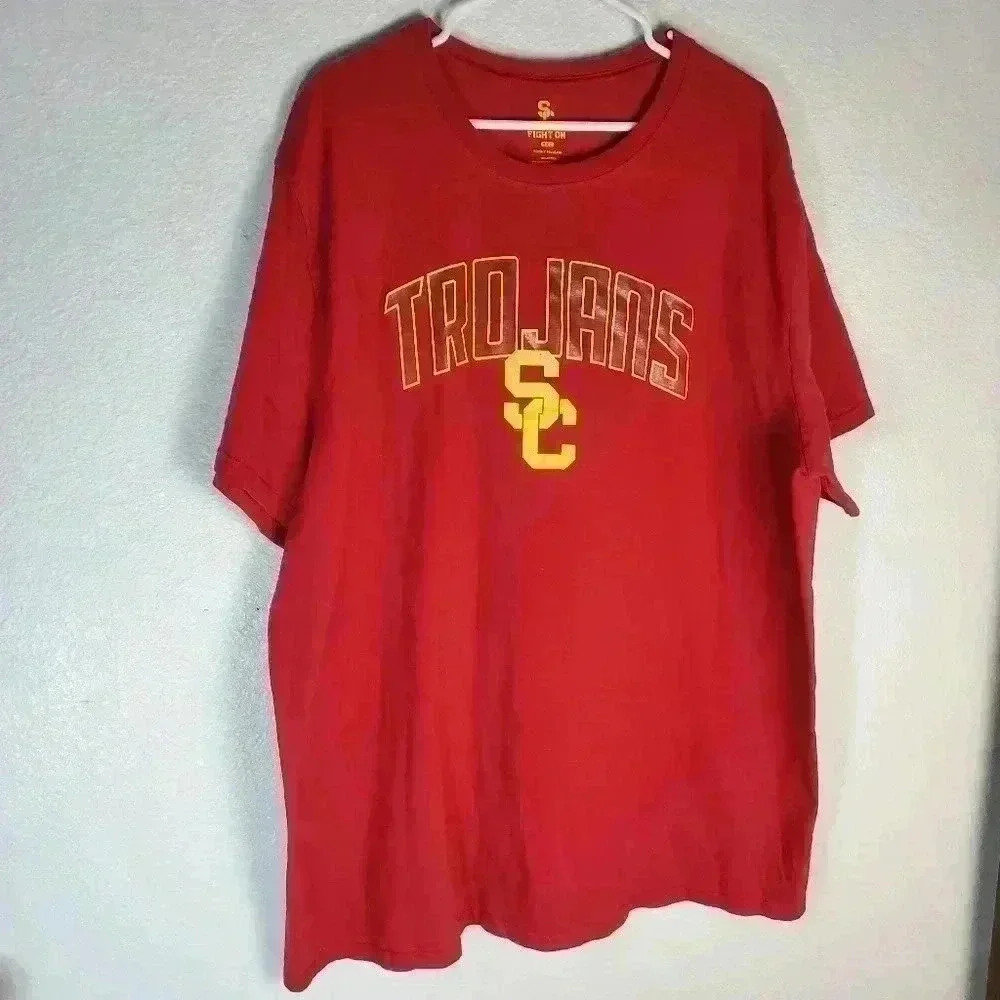 USC Fight On 3XL Short Sleeve Red T Shirt